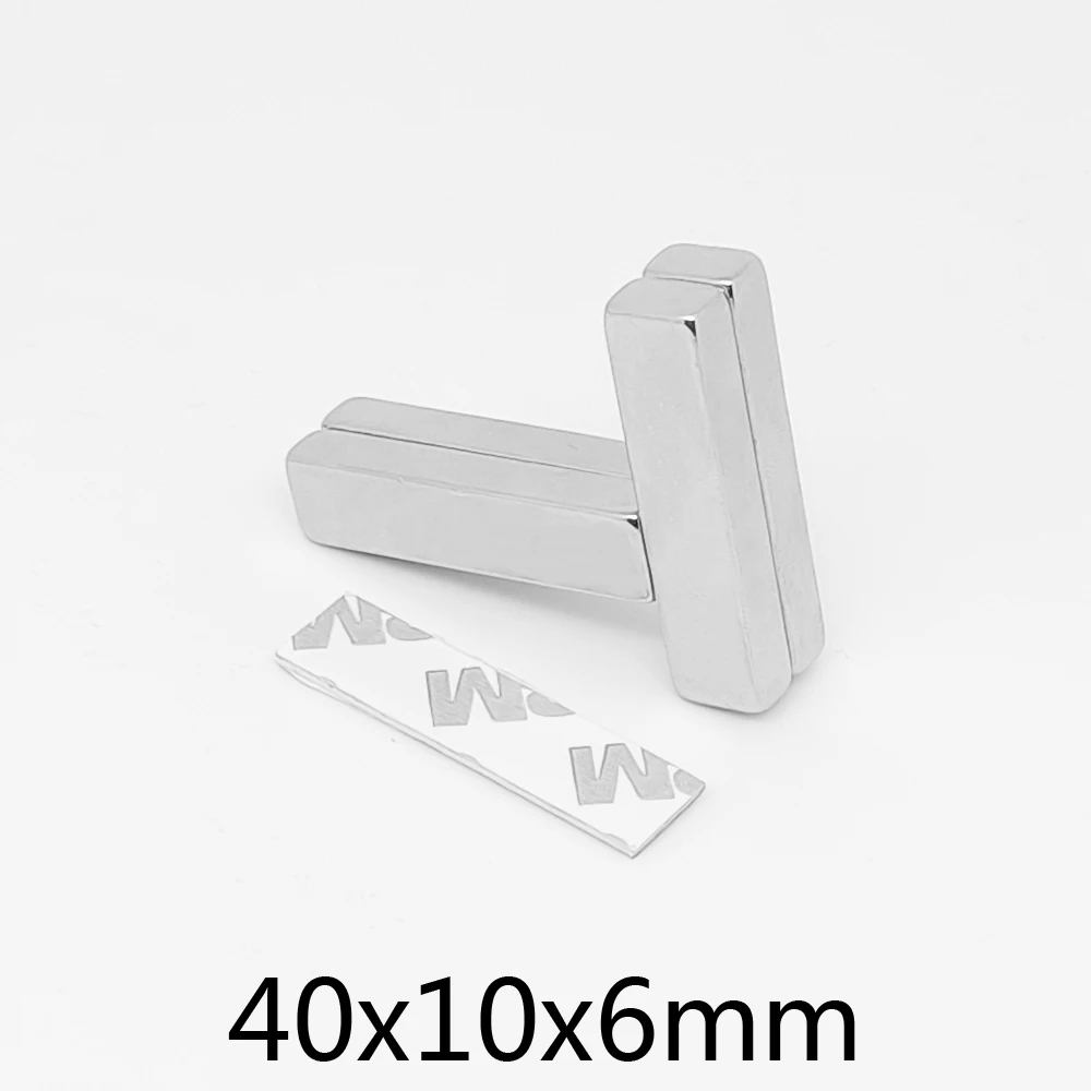 1/2/5/10/15/20PCS 40x10x6mm Thick Rectangular Neodymium Magnet With 3M Tape 40*10*6 Block Search Magnets Strong 40x10x6
1/2/5/10/15/20PCS 40x10x6mm Thick Rectangular Neodymium Magnet With 3M Tape 40*10*6 Block Search Magnets Strong 40x10x6