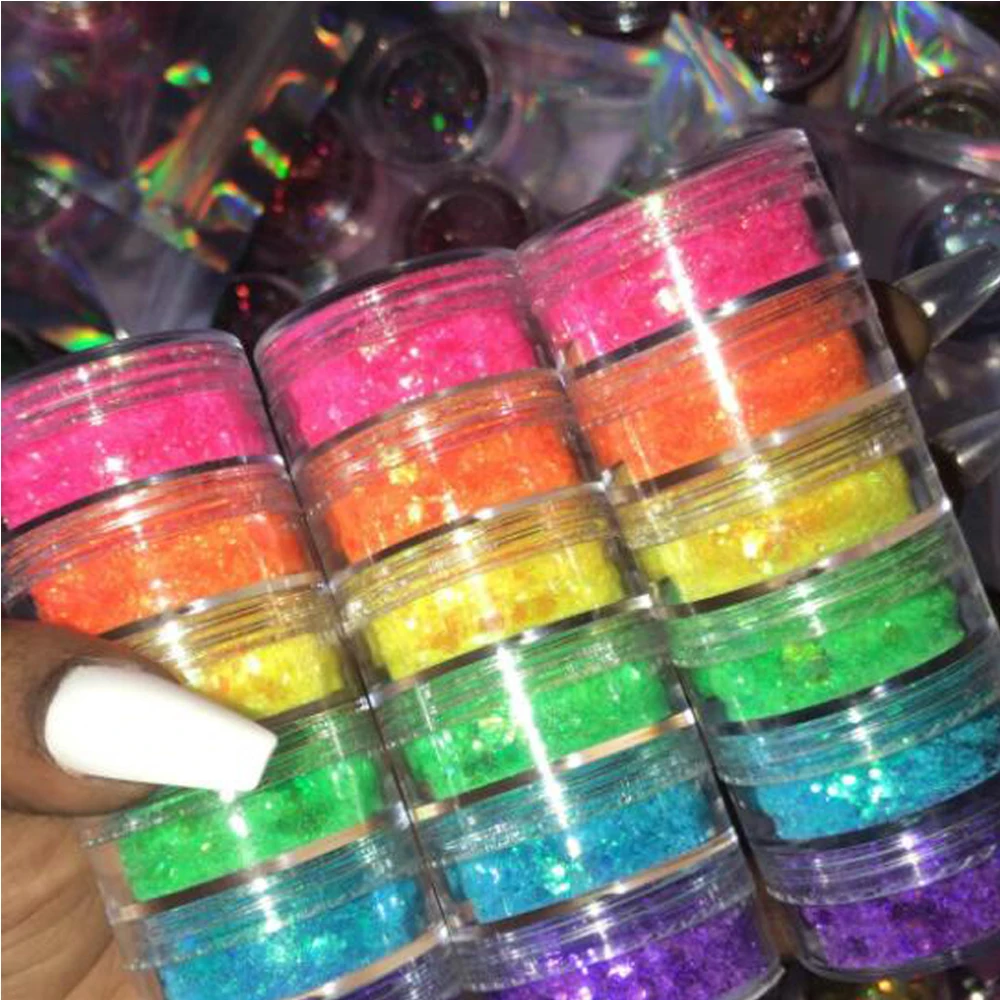 5Boxes/Lot Colorful Nail Glitter Powder Sparkly Sequins Colorful Flakes Charm Jewelry Nail Tips DIY Paillette Decor Nail Glitter
5Boxes/Lot Colorful Nail Glitter Powder Sparkly Sequins Colorful Flakes Charm Jewelry Nail Tips DIY Paillette Decor Nail Glitter
