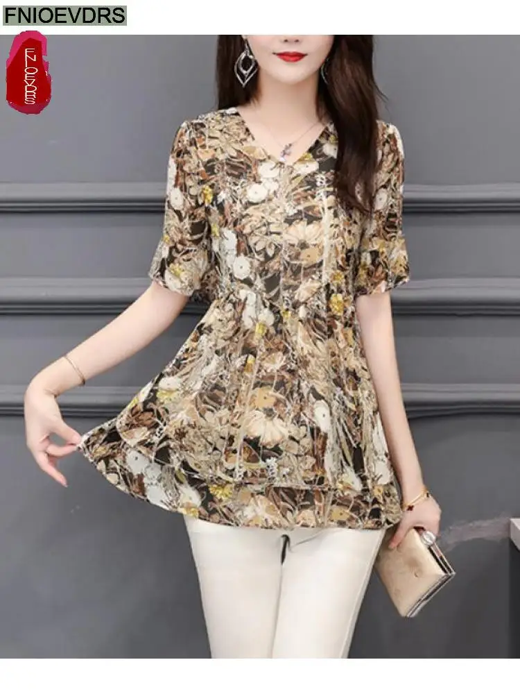 2022 Women Vintage Blouses Summer Short Sleeve Floral Print Vintage Retro Long Shirt Female Casual Peplum Tunic Tops Camisas 232
2022 Women Vintage Blouses Summer Short Sleeve Floral Print Vintage Retro Long Shirt Female Casual Peplum Tunic Tops Camisas 232