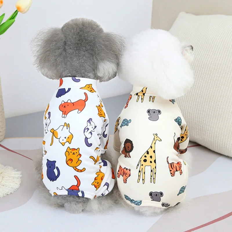 Pet Dog JumpSuit Cartoon Animals Dog Pajamas Pet Soft Tracksuit Cat Puppy Pants T-Shirt for Small Dogs Poodle Home Wear Clothes
Pet Dog JumpSuit Cartoon Animals Dog Pajamas Pet Soft Tracksuit Cat Puppy Pants T-Shirt for Small Dogs Poodle Home Wear Clothes