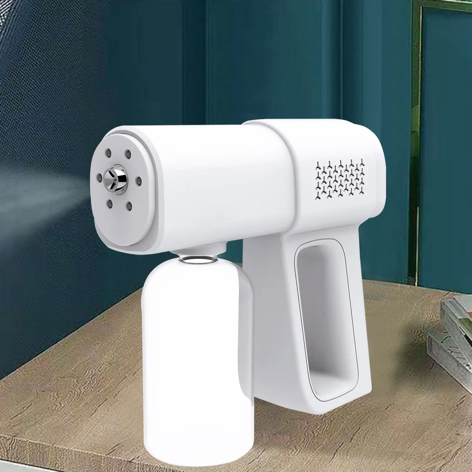 380ml Disinfectant Mist Gun Handheld Nano Atomize Electric Sprayer Nozzle Adjustable Fogger For Home Office School
380ml Disinfectant Mist Gun Handheld Nano Atomize Electric Sprayer Nozzle Adjustable Fogger For Home Office School
