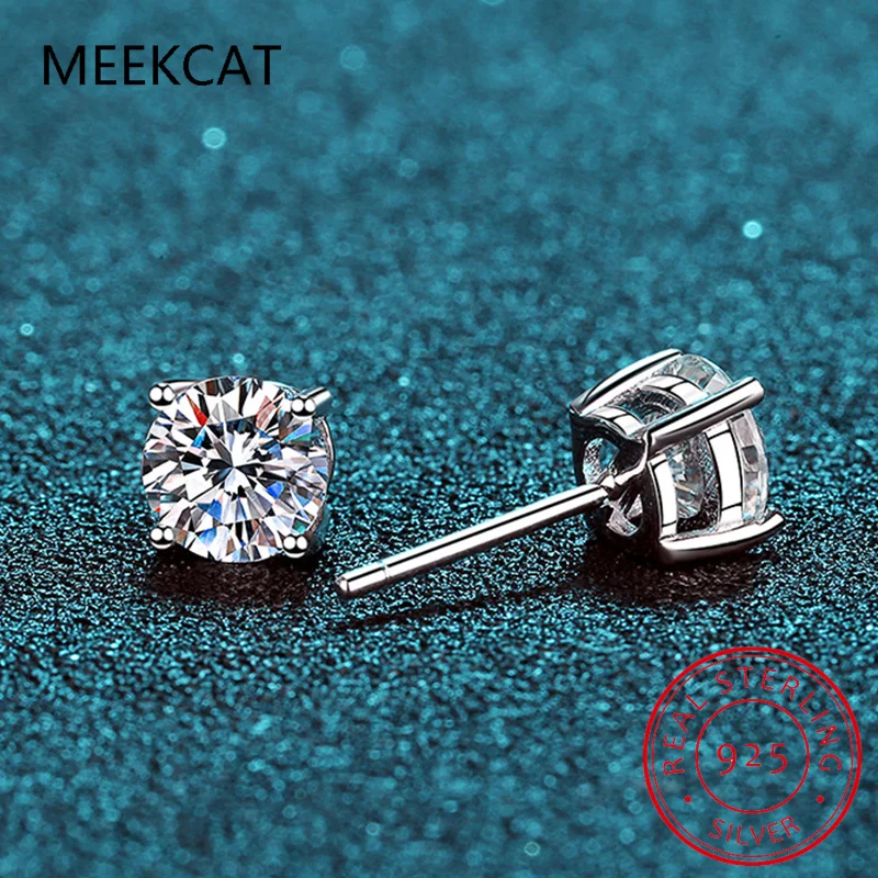 2 Carat 8.0mm D Color Moissanite Stud Earrings For Women Top Quality 100% 925 Sterling Silver Sparkling Wedding Jewelry
2 Carat 8.0mm D Color Moissanite Stud Earrings For Women Top Quality 100% 925 Sterling Silver Sparkling Wedding Jewelry