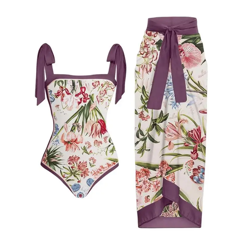 Womens Retro Bathing Suits High Waist Beach Skirt Suit Retro Floral Print For Swimming Pool Water Park Pool Party Tropical
Womens Retro Bathing Suits High Waist Beach Skirt Suit Retro Floral Print For Swimming Pool Water Park Pool Party Tropical