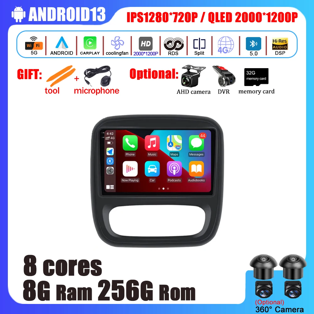 9" Android 13 For Renault Trafic 3 2014-2021 Car Radio Multimedia Video Player Navigation stereo GPS 4G WIFI DSP No 2din DVD
9" Android 13 For Renault Trafic 3 2014-2021 Car Radio Multimedia Video Player Navigation stereo GPS 4G WIFI DSP No 2din DVD