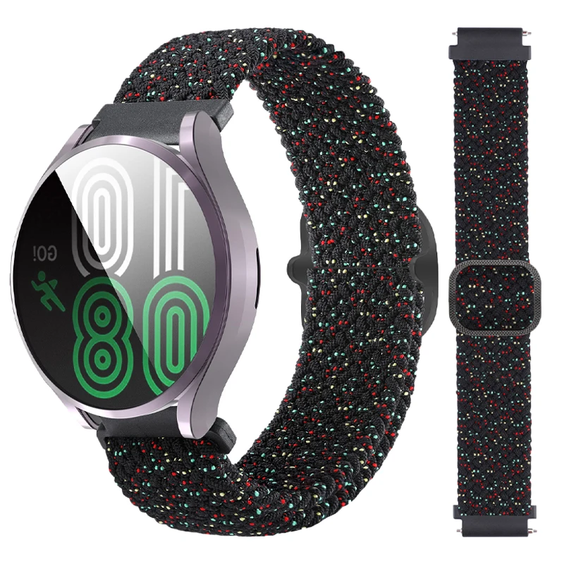 Ремешок плетеный нейлоновый для Samsung Galaxy Watch 4 42/46 мм, браслет Соло для active2 40/44 мм, Amazfit Bip GTR, 20/22 мм
Ремешок плетеный нейлоновый для Samsung Galaxy Watch 4 42/46 мм, браслет Соло для active2 40/44 мм, Amazfit Bip GTR, 20/22 мм
