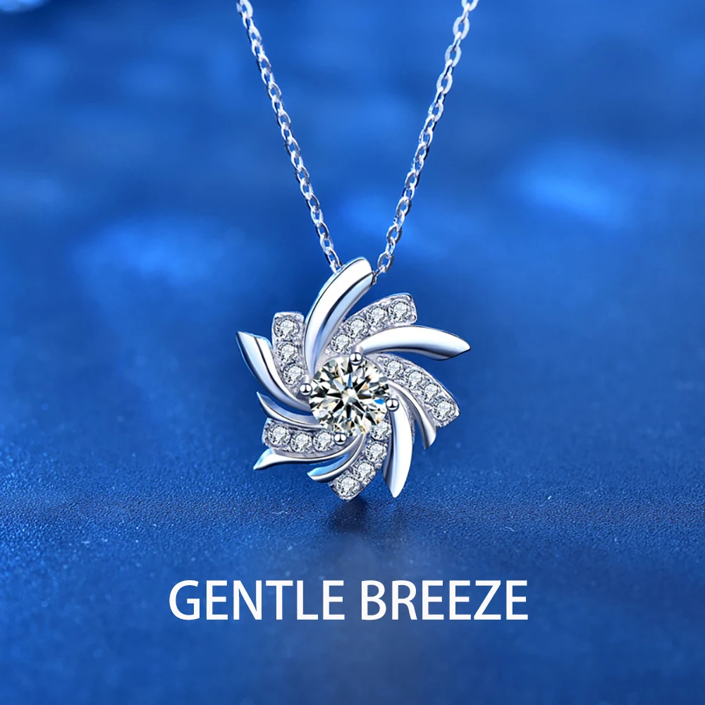 0.5CT Gentle Breeze Moissanite Neck Necklace Real Woman 925 Silver Necklace Chain for Women Sent Free 
0.5CT Gentle Breeze Moissanite Neck Necklace Real Woman 925 Silver Necklace Chain for Women Sent Free