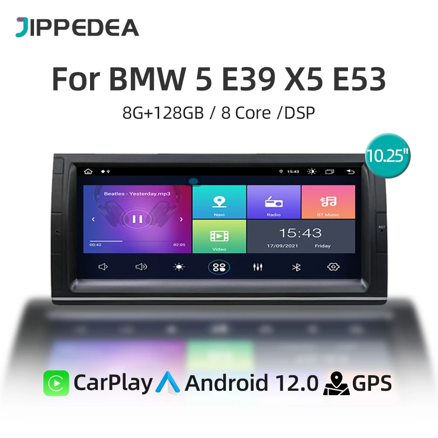 2 Din Android 12 Car Radio Carplay 10.25" Multimedia Video Player For BMW 5 E39 X5 E53 1995-2007 4G GPS Navigation Audio Stereo
2 Din Android 12 Car Radio Carplay 10.25" Multimedia Video Player For BMW 5 E39 X5 E53 1995-2007 4G GPS Navigation Audio Stereo
