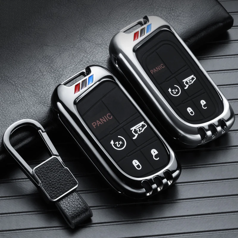 

Car Remote Key Cover Case Key Shell For Jeep Patriot Compass Wrangler Rubicon Renegade Grand Cherokee Grand Wagoneer Car styling