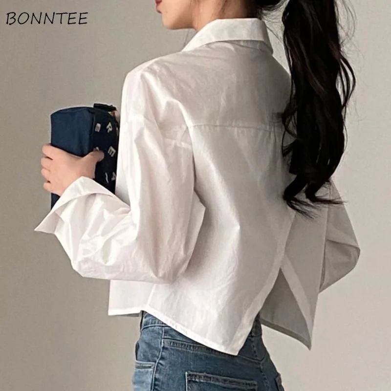Shirts Women Korean French Style Design Split Loose Turn-down Collar Ladies Irregular Criss-cross Clothing Harajuku Simple Basic
Shirts Women Korean French Style Design Split Loose Turn-down Collar Ladies Irregular Criss-cross Clothing Harajuku Simple Basic