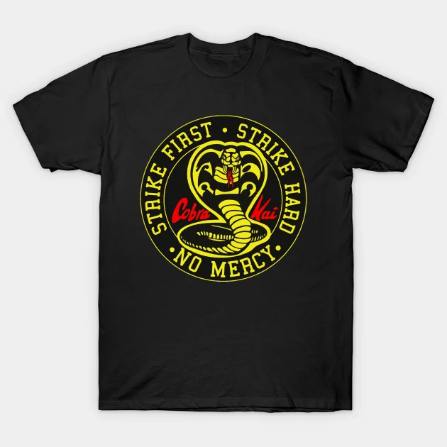 2021 Men/Women's Summer Black Street Fashion Hip Hop Cobra Kai No Mercy T-shirt Cotton Tees Short Sleeve Tops
2021 Men/Women's Summer Black Street Fashion Hip Hop Cobra Kai No Mercy T-shirt Cotton Tees Short Sleeve Tops