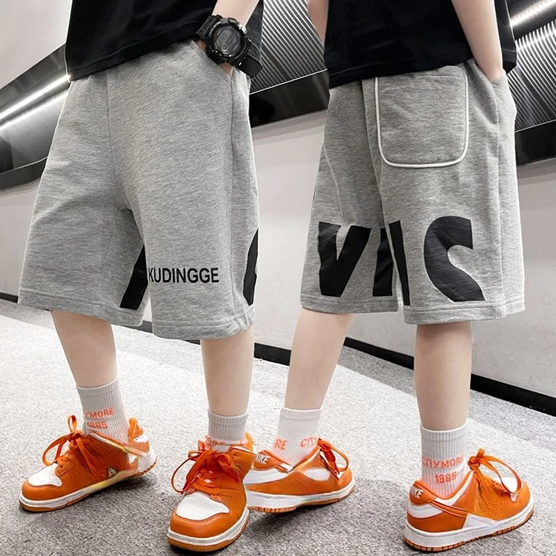 Boy Shorts Summer Sport Cotton Sweatpants Boys Knee Length Loose Pants Letter Print Trouser Young Children Clothes For Teenagers
Boy Shorts Summer Sport Cotton Sweatpants Boys Knee Length Loose Pants Letter Print Trouser Young Children Clothes For Teenagers