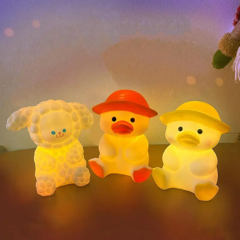Cute Animal LED Night Lights For Children Bedroom Silicone Lamp Household Romantic Decorations For Child Holiday Gift
Cute Animal LED Night Lights For Children Bedroom Silicone Lamp Household Romantic Decorations For Child Holiday Gift