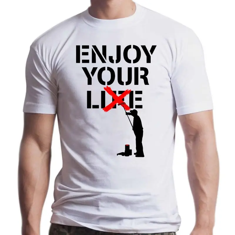 Новинка, футболка Наслаждайтесь свободным изображением, мужская женская и мужская футболка с изображением геррена Бэнкси, граффити, топ с и...
Новинка, футболка Наслаждайтесь свободным изображением, мужская женская и мужская футболка с изображением геррена Бэнкси, граффити, топ с и...