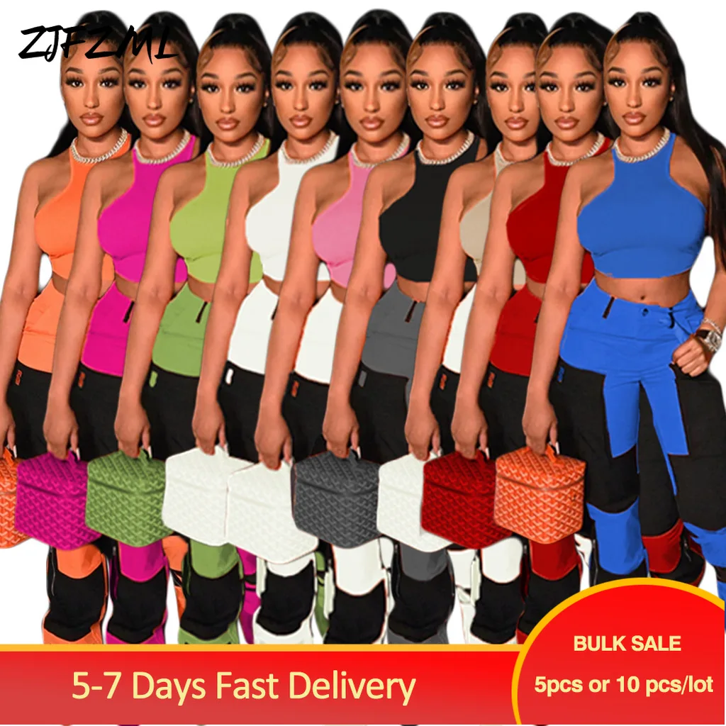 Bulk Items Wholesale Lots Casual Women's Sport Suits Activewear Workout Sweatsuits Sleeveless Vest Top+contrast Color Sweatpants
Bulk Items Wholesale Lots Casual Women's Sport Suits Activewear Workout Sweatsuits Sleeveless Vest Top+contrast Color Sweatpants