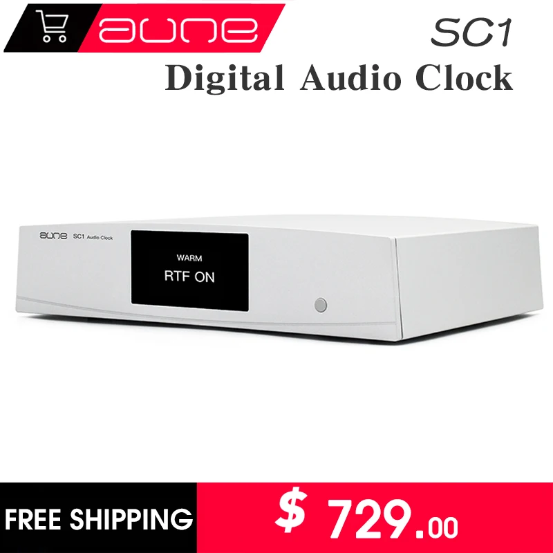 

AUNE SC1 Digital Audio Clock Four-way Output Custom OCXO Crystal Oscillator Independent Power Synchronous Isolated Output 10Mhz