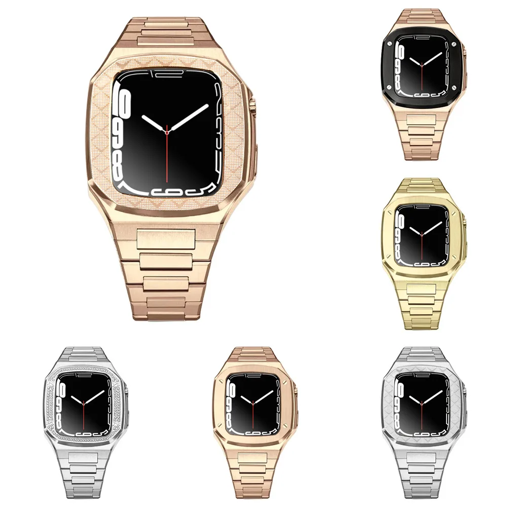 (Dropping Customized) Stainless Steel modification Kit Case for Apple Watch Series 987654se45/44mm Fluororubber Strap Watch Case
(Dropping Customized) Stainless Steel modification Kit Case for Apple Watch Series 987654se45/44mm Fluororubber Strap Watch Case