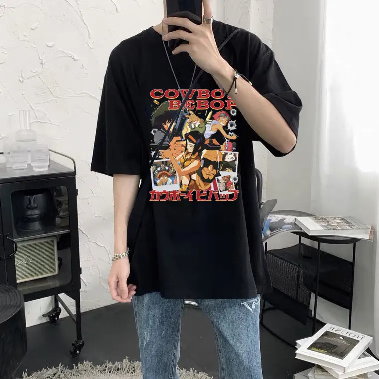 2022 New Funny Anime Space Spike Japanese Manga Jet Faye Tshirt Cotton Tees Merch Cowboy Bebop T Shirts Men Loose Short Sleeve
2022 New Funny Anime Space Spike Japanese Manga Jet Faye Tshirt Cotton Tees Merch Cowboy Bebop T Shirts Men Loose Short Sleeve