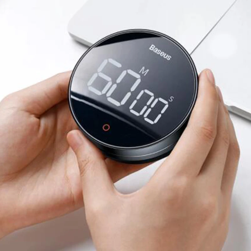 

Kitchen Timer Digital Timer Magnetic Timer Large Led Display Volume Adjustable Countdown Countup Timer Desk Timer with Bracket