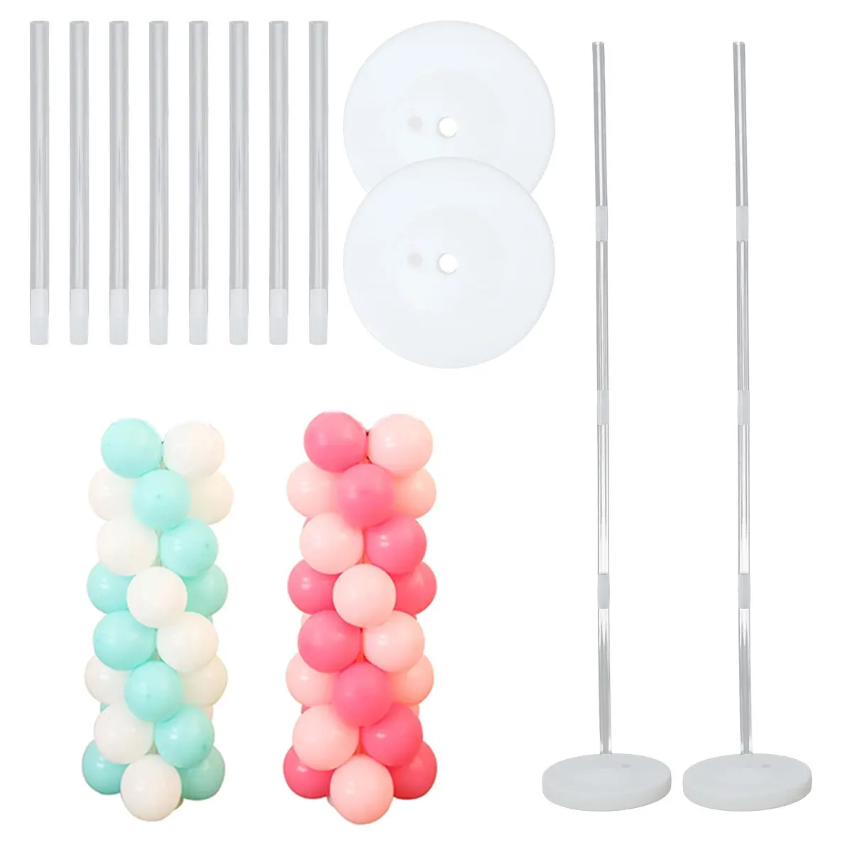 2 Set Balloon Column Stand Kit Adjustable Balloon Column Holder 47.2'' High Base &Pole Tower Balloon Pillar Stand Party Supplies
2 Set Balloon Column Stand Kit Adjustable Balloon Column Holder 47.2'' High Base &Pole Tower Balloon Pillar Stand Party Supplies