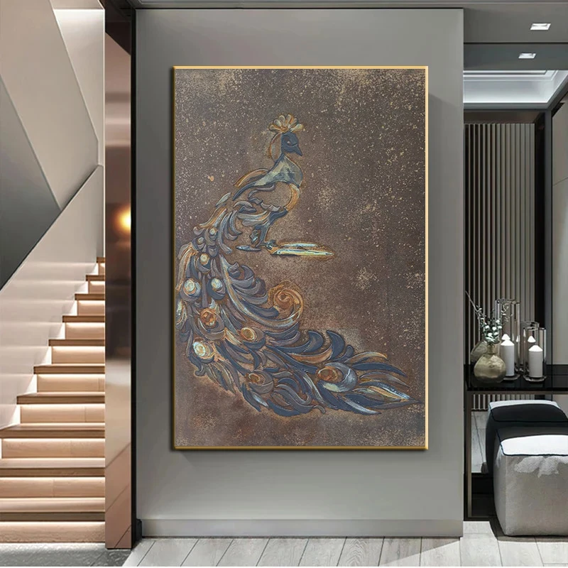 Retro Golden Peacock Home Decor Canvas Art Prints and Posters Modern Animal Wall Art Paintings for Livingroom Hoom Decoration
Retro Golden Peacock Home Decor Canvas Art Prints and Posters Modern Animal Wall Art Paintings for Livingroom Hoom Decoration