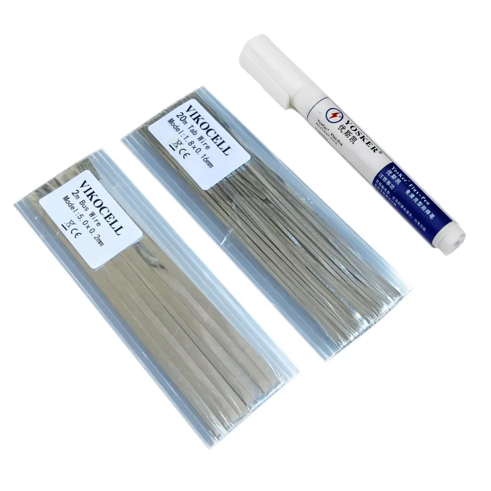 NEW Solar Cell Tabbing Wire Kits 20M PV Ribbons Solder with 2M Busbar Wire Tape and 1Pcs Flux Pen For DIY Solar Panel
NEW Solar Cell Tabbing Wire Kits 20M PV Ribbons Solder with 2M Busbar Wire Tape and 1Pcs Flux Pen For DIY Solar Panel