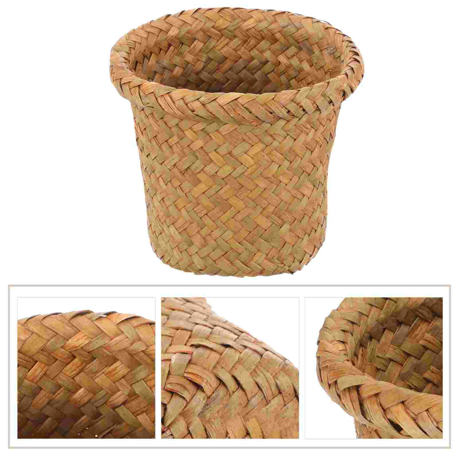 Wastebasket Trash Can Woven Laundry Convenient Bucket Hamper Room Office Floor Household
Wastebasket Trash Can Woven Laundry Convenient Bucket Hamper Room Office Floor Household