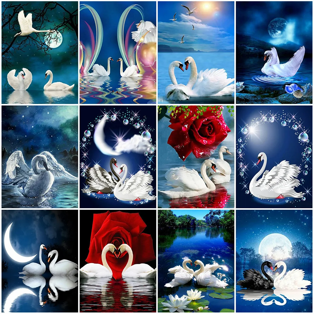 Diamond Painting Swan Cross Stitch Kits Diamond Mosaic Animals Picture Rhinestones DIY River Embroidery Handmade Hobby Gift
Diamond Painting Swan Cross Stitch Kits Diamond Mosaic Animals Picture Rhinestones DIY River Embroidery Handmade Hobby Gift
