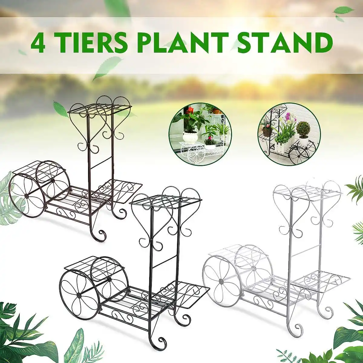 Potted Plant Stand Metal Iron Flower Rack Pot Storage Rack Display Shelf Holder Home Indoor Outdoors Decor Garden Balcony
Potted Plant Stand Metal Iron Flower Rack Pot Storage Rack Display Shelf Holder Home Indoor Outdoors Decor Garden Balcony