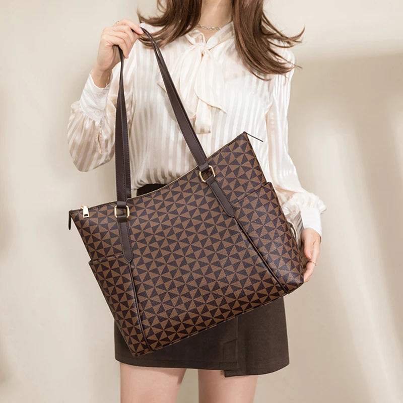 Shoulder Tote Bags For Women 2022 New Top Leather Brand Luxury Designer Large Shopper Shopping Fashion Plaid Travel Handbags
Shoulder Tote Bags For Women 2022 New Top Leather Brand Luxury Designer Large Shopper Shopping Fashion Plaid Travel Handbags