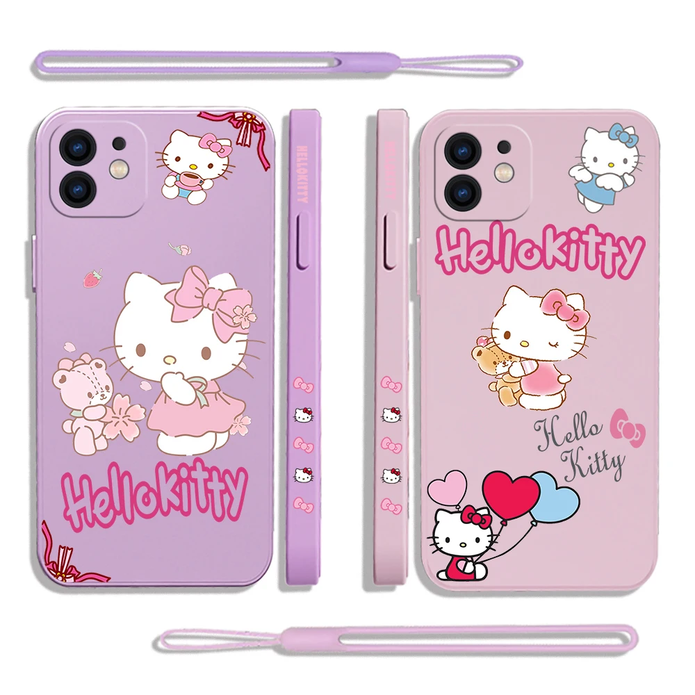 Sanrio Hello Kitty Phone Case For iPhone 14 13 12 11 Pro Max Mini X XR XS SE 2020 8 7 Plus 6 6S Plus Silicone Cover With Lanyard
Sanrio Hello Kitty Phone Case For iPhone 14 13 12 11 Pro Max Mini X XR XS SE 2020 8 7 Plus 6 6S Plus Silicone Cover With Lanyard