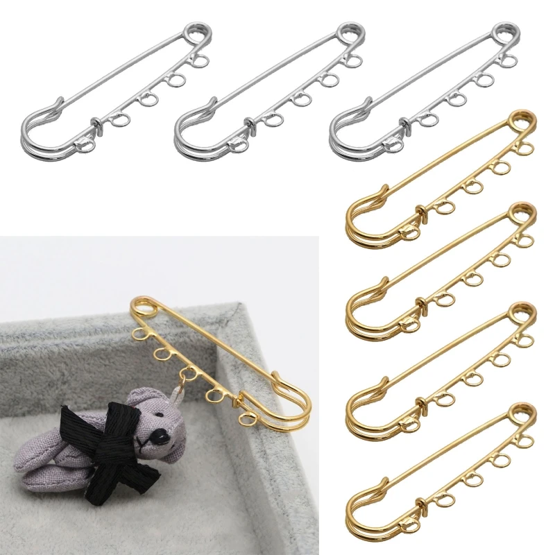 652F 10Pcs/set Heavy Duty Safety Pins Brooch Pins Sewing Crafts Clothing Costume Decor 5 Holes for Brooch Making Blankets 
652F 10Pcs/set Heavy Duty Safety Pins Brooch Pins Sewing Crafts Clothing Costume Decor 5 Holes for Brooch Making Blankets