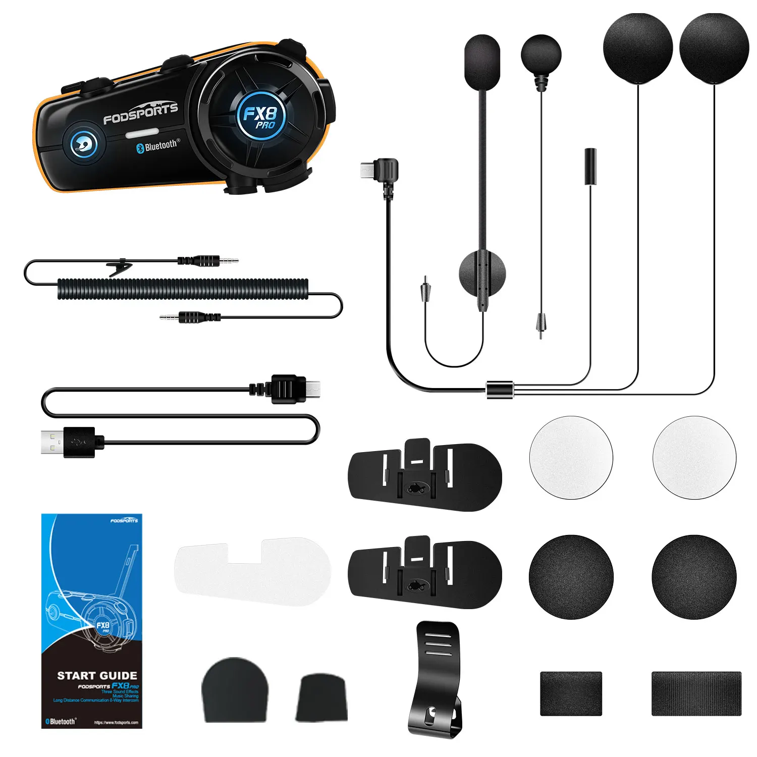 Fodsports FX8 Pro мотоциклетный домофон, двойная Bluetooth-гарнитура для шлема для 8 гонщиков, 1000 м, домофон, сообщение музыки, микширование звука FM 
Fodsports FX8 Pro мотоциклетный домофон, двойная Bluetooth-гарнитура для шлема для 8 гонщиков, 1000 м, домофон, сообщение музыки, микширование звука FM