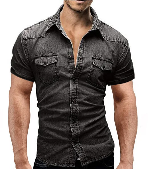 2022 New Men's Denim Clothing Summer Casual Solid Color Men's Denim Short Sleeve Designer Model Shirt mens shirts short sleeve
2022 New Men's Denim Clothing Summer Casual Solid Color Men's Denim Short Sleeve Designer Model Shirt mens shirts short sleeve