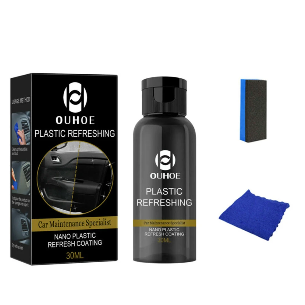 Plastic Parts Renovator 30ML/50ML Coating For Auto Plastic Rubber Repair Clean Restore Gloss Shine Seal Brighten Retread
Plastic Parts Renovator 30ML/50ML Coating For Auto Plastic Rubber Repair Clean Restore Gloss Shine Seal Brighten Retread