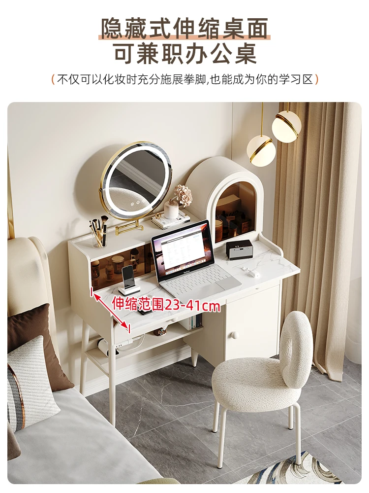 French Cream Style Dressing Table Storage Cabinet Small Apartment Modern Minimalist Bedroom Bedside Table Dresser Chest Drawers
French Cream Style Dressing Table Storage Cabinet Small Apartment Modern Minimalist Bedroom Bedside Table Dresser Chest Drawers