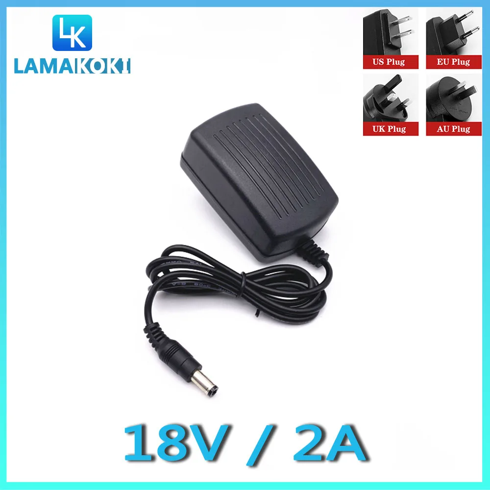 18V 2A Power Adapter For Electric Tools 18V 2000MA DC Regulated Power Cord 5.5 * 2.1MM
18V 2A Power Adapter For Electric Tools 18V 2000MA DC Regulated Power Cord 5.5 * 2.1MM