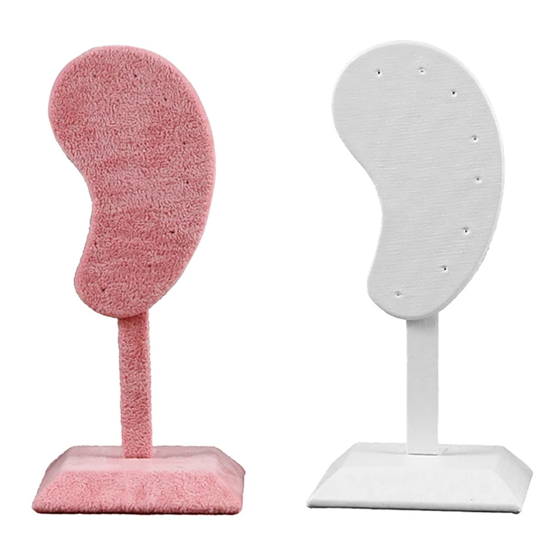 2Pcs Fashion Earring Display Stand Microfiber Earring Holder Ear Clip Stud Jewelry Display Organizer Stand-Pink & White
2Pcs Fashion Earring Display Stand Microfiber Earring Holder Ear Clip Stud Jewelry Display Organizer Stand-Pink & White