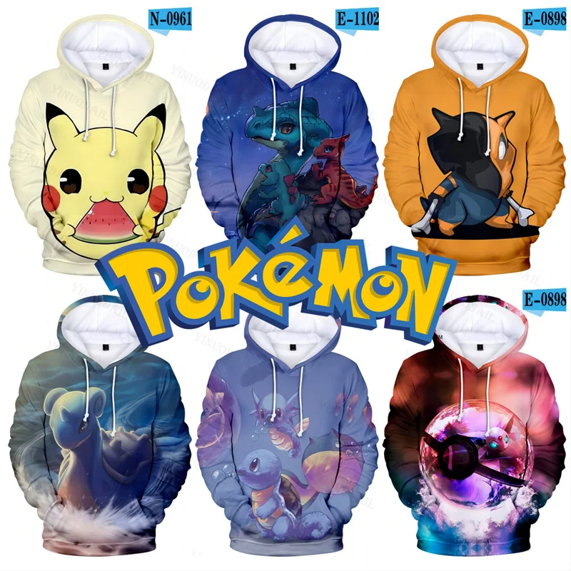 Pikachu Pokemon Sweatshirts Warm Hoodies Bulbasaur Charizard Oversized Ketchum Charmander Men Personality Outerwear Coat
Pikachu Pokemon Sweatshirts Warm Hoodies Bulbasaur Charizard Oversized Ketchum Charmander Men Personality Outerwear Coat