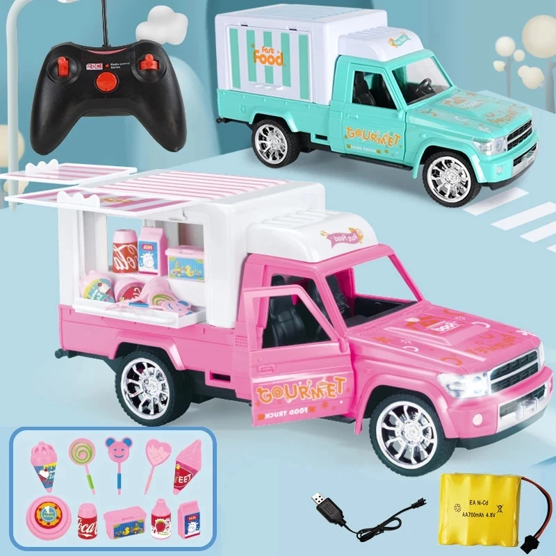 Mini RC Dessert Cart Car Sound And Light Model Electric Play House Toy Truck Vehicle Simulation Gifts Toys for children
Mini RC Dessert Cart Car Sound And Light Model Electric Play House Toy Truck Vehicle Simulation Gifts Toys for children