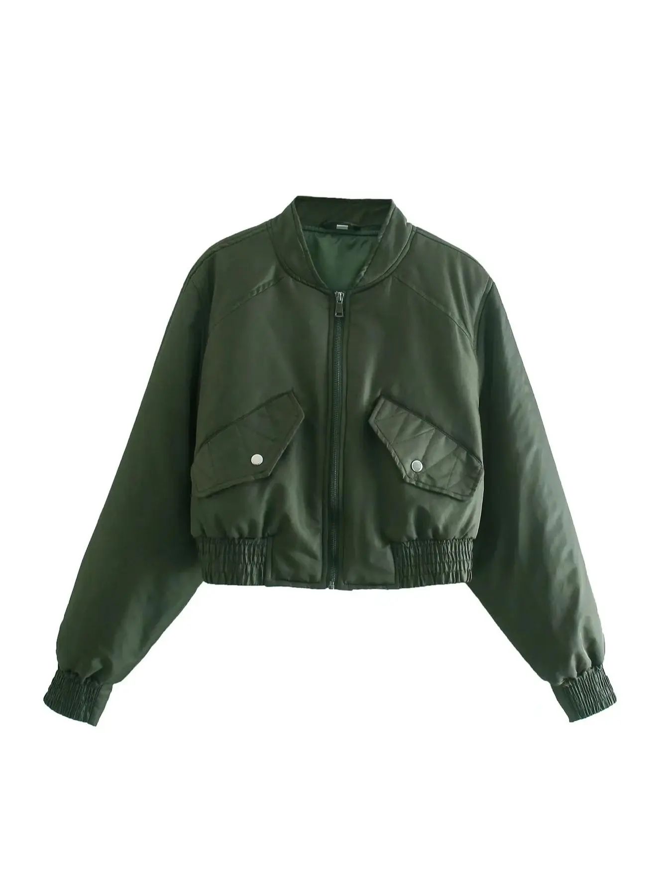 Spring And Autumn Women's Two-colour Stand-up Collar Zip Long Sleeve Pocket Design Aviator Jacket Fashion Street Style
Spring And Autumn Women's Two-colour Stand-up Collar Zip Long Sleeve Pocket Design Aviator Jacket Fashion Street Style