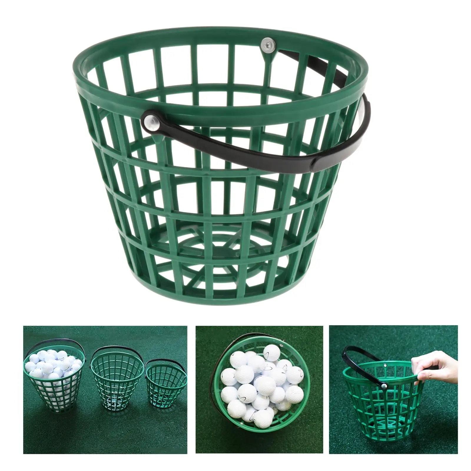 Golf Ball Basket Plastic Carrying Bucket Holder Portable Tennis Balls Storage Container with Carry Handle
Golf Ball Basket Plastic Carrying Bucket Holder Portable Tennis Balls Storage Container with Carry Handle