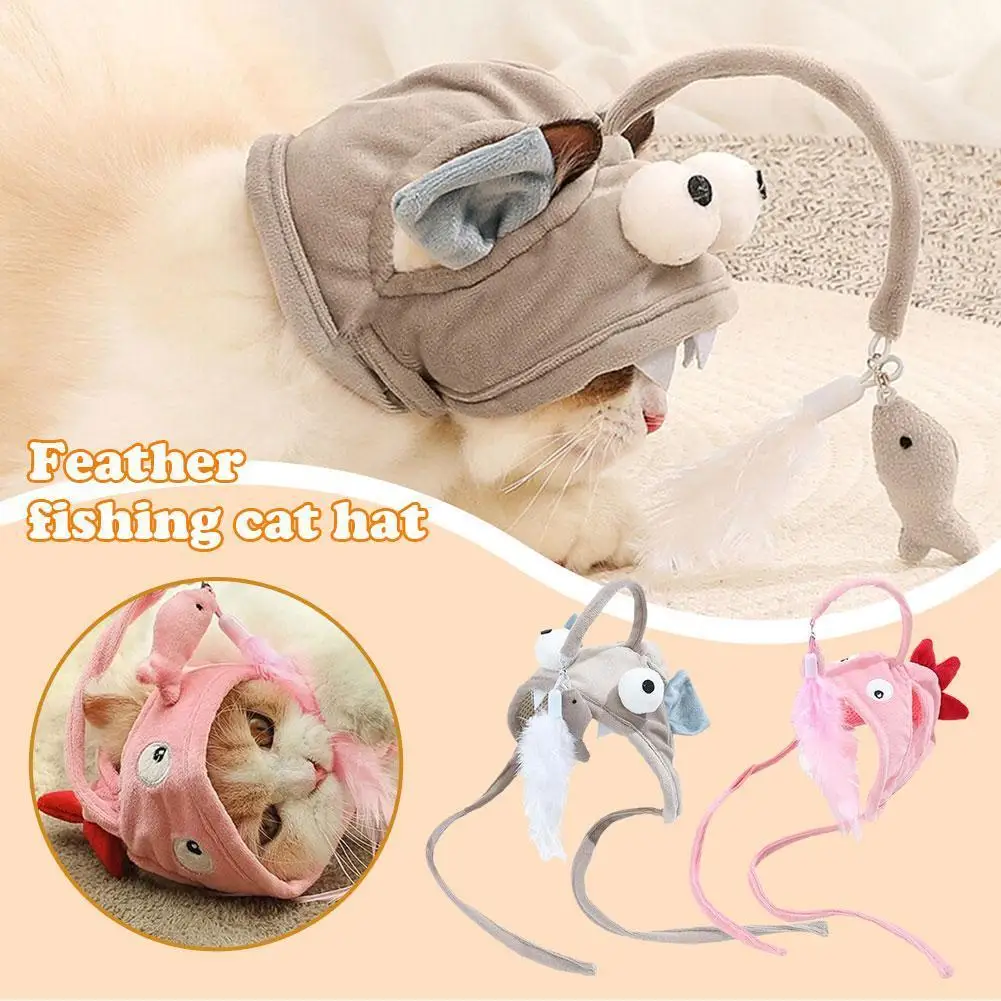 New Cat Toys Cat Interactive Toys Kitten Fishing Headdres Covers Supplies Fishing Tease Head Pet Bait Hat Cat Feathers D3L2
New Cat Toys Cat Interactive Toys Kitten Fishing Headdres Covers Supplies Fishing Tease Head Pet Bait Hat Cat Feathers D3L2