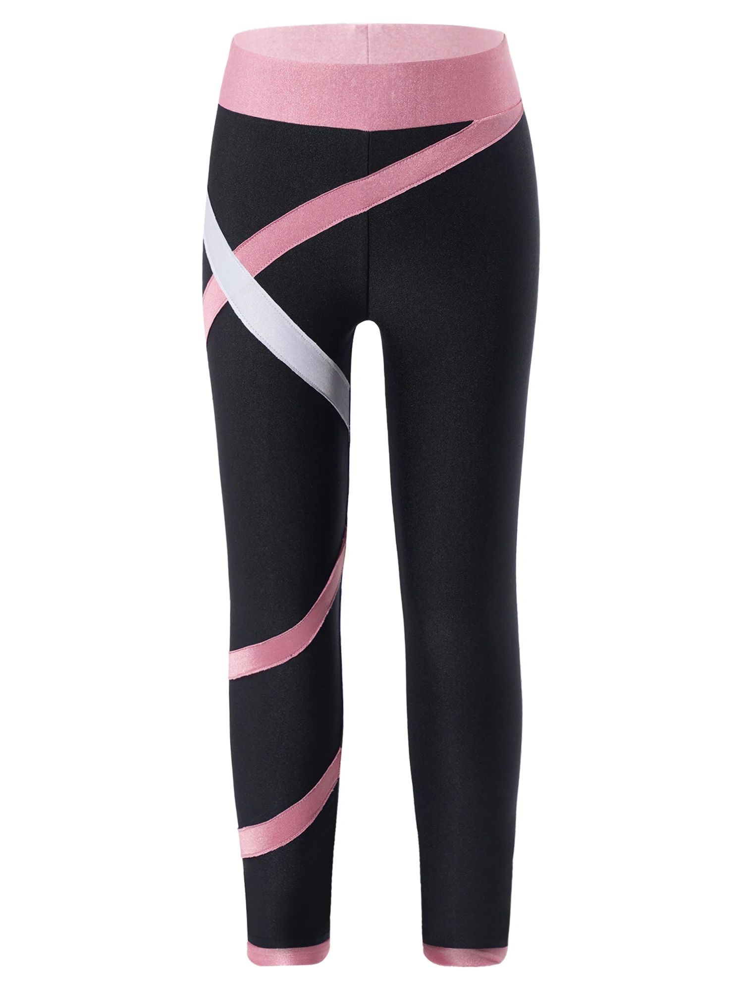 Kids Girls Stretchy Ice Skating Pants Soft Breathable Colorblock Close-fitting Sport Bottoms Leggings Modern Dance Performance
Kids Girls Stretchy Ice Skating Pants Soft Breathable Colorblock Close-fitting Sport Bottoms Leggings Modern Dance Performance