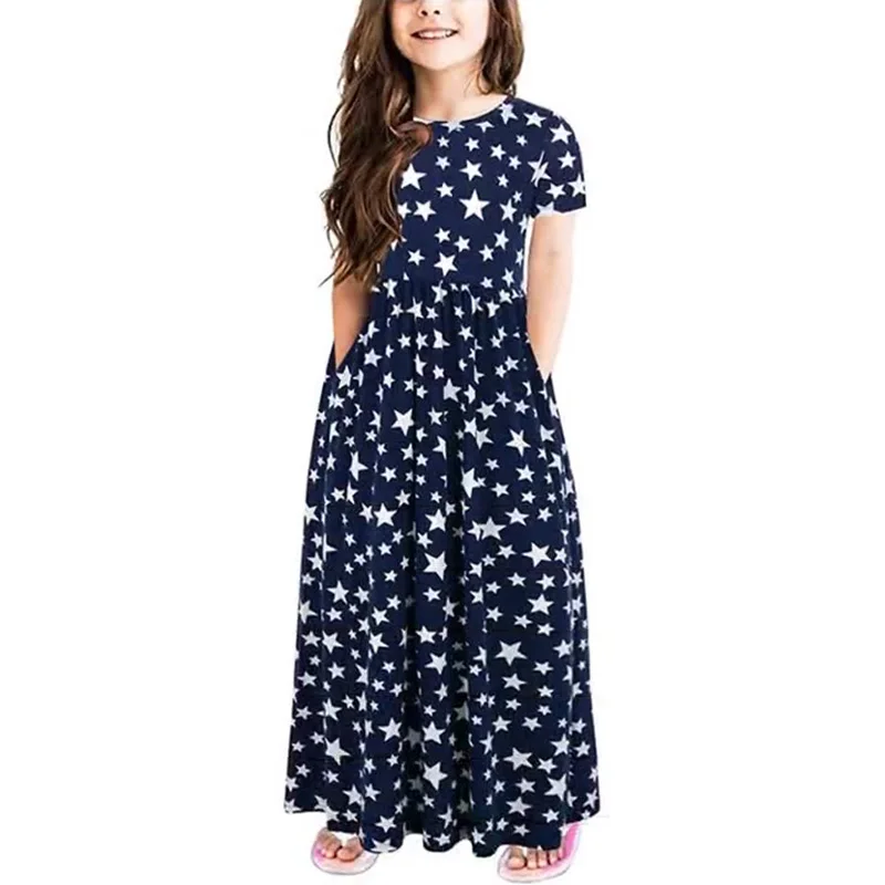 Summer Floral Kids Clothes Girls Casual Elegant Children Dresses For Teens Party Fairy Princess Sundress Europe and America
Summer Floral Kids Clothes Girls Casual Elegant Children Dresses For Teens Party Fairy Princess Sundress Europe and America