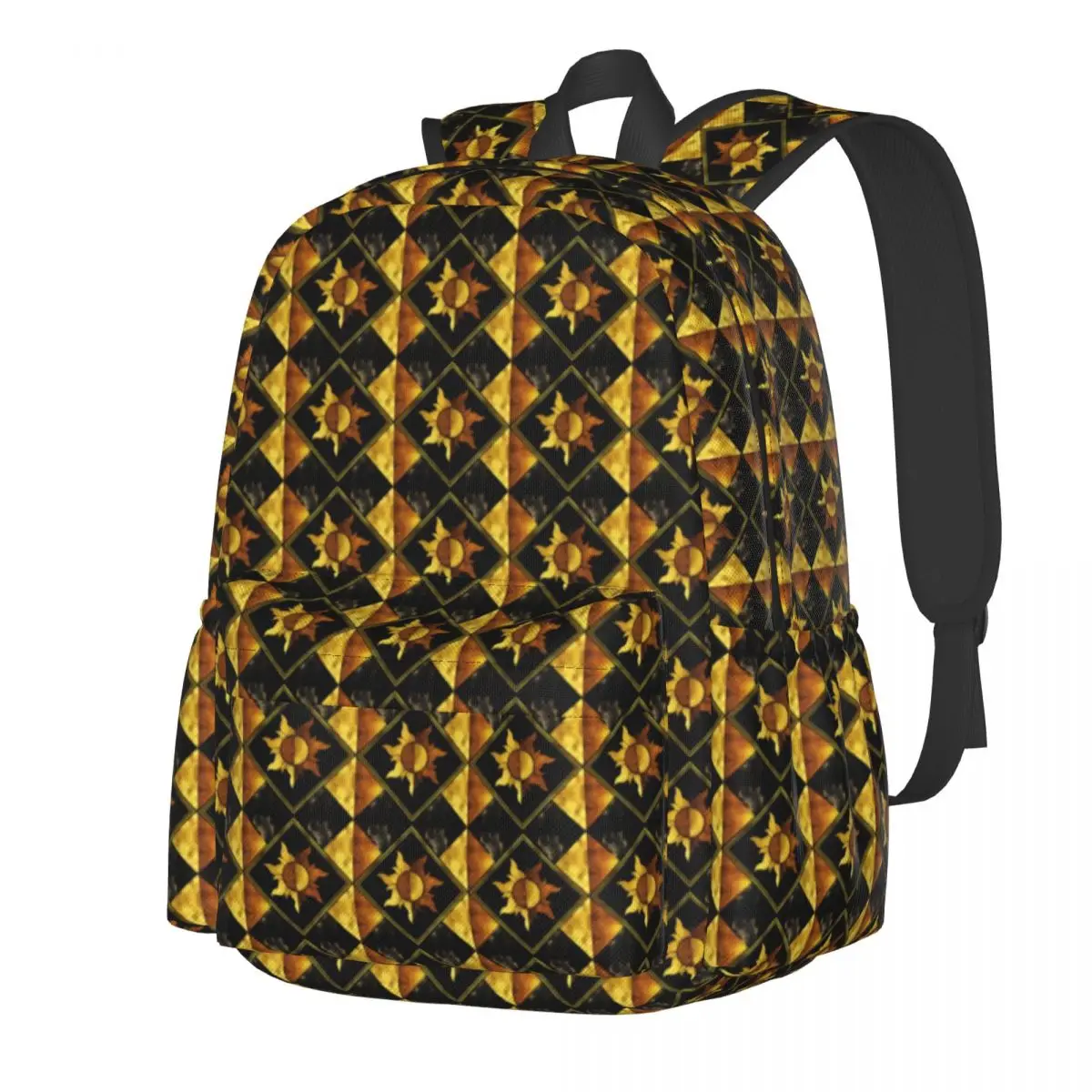 Vintage Symbol Backpack Black And Gold Sun Outdoor Style Backpacks Youth Modern High School Bags High Quality Large Rucksack
Vintage Symbol Backpack Black And Gold Sun Outdoor Style Backpacks Youth Modern High School Bags High Quality Large Rucksack