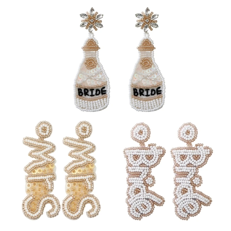 Handmade Boho Seed Bead Earrings Bride Letter Rice Bead Earrings Fashion Jewelry
Handmade Boho Seed Bead Earrings Bride Letter Rice Bead Earrings Fashion Jewelry