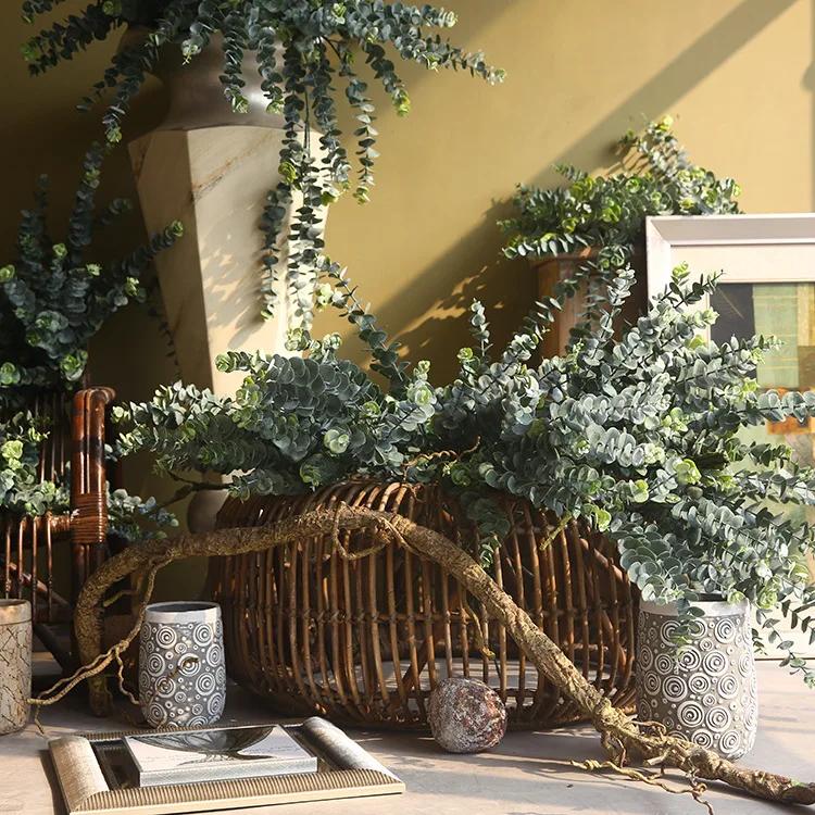 Simulation Eucalyptus Green Plant Decor Flower Arrangement Fake Flower Artificial Flower Home Living Room Decor Vase Decoration
Simulation Eucalyptus Green Plant Decor Flower Arrangement Fake Flower Artificial Flower Home Living Room Decor Vase Decoration