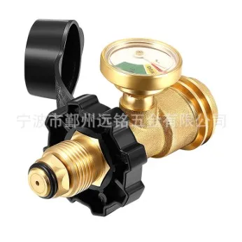 POL Propane Tank Adapter with Gauge Converts POL LP Tank Service Valve to QCC1/Type 1 propane propane propane
POL Propane Tank Adapter with Gauge Converts POL LP Tank Service Valve to QCC1/Type 1 propane propane propane