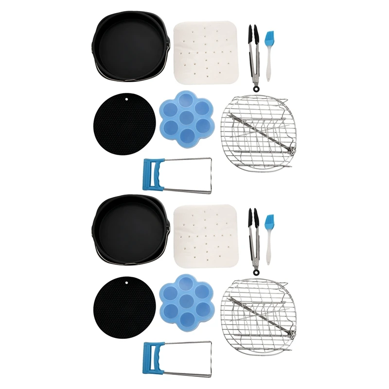 22 Pieces Of Square Air Fryer Accessories, Suitable For Air Fryer, COSORI And Other Square Air Fryer And Oven
22 Pieces Of Square Air Fryer Accessories, Suitable For Air Fryer, COSORI And Other Square Air Fryer And Oven