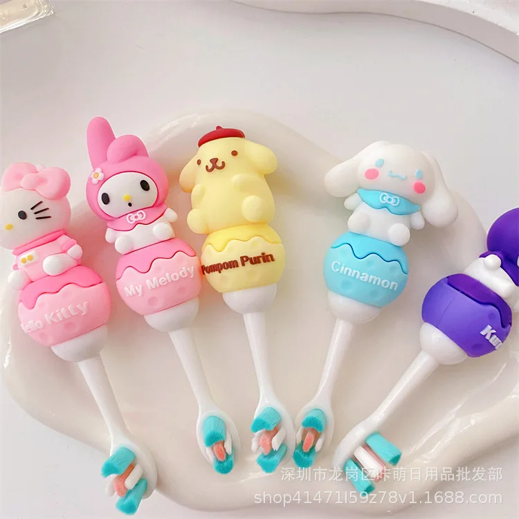 Kuromi Hello Kitty Cinnamoroll Mymelody Japanese Children's Soft Bristles Baby Teeth Cartoon Compact Cleaning Teeth Brush
Kuromi Hello Kitty Cinnamoroll Mymelody Japanese Children's Soft Bristles Baby Teeth Cartoon Compact Cleaning Teeth Brush
